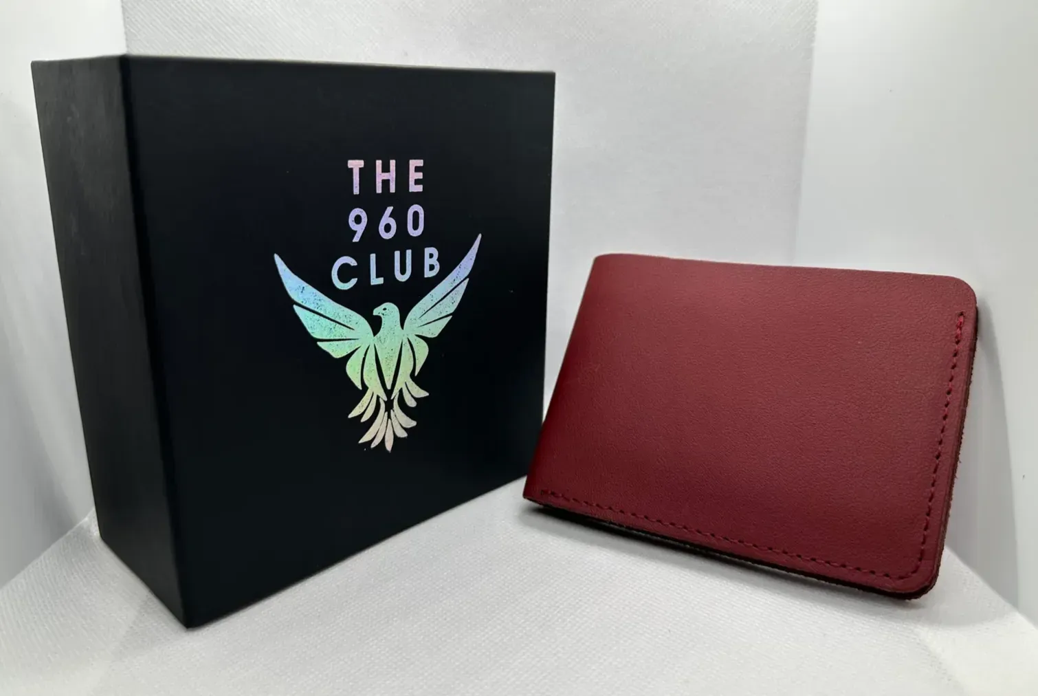 Premium Flate Grain Leather Wallet (Rust Red )