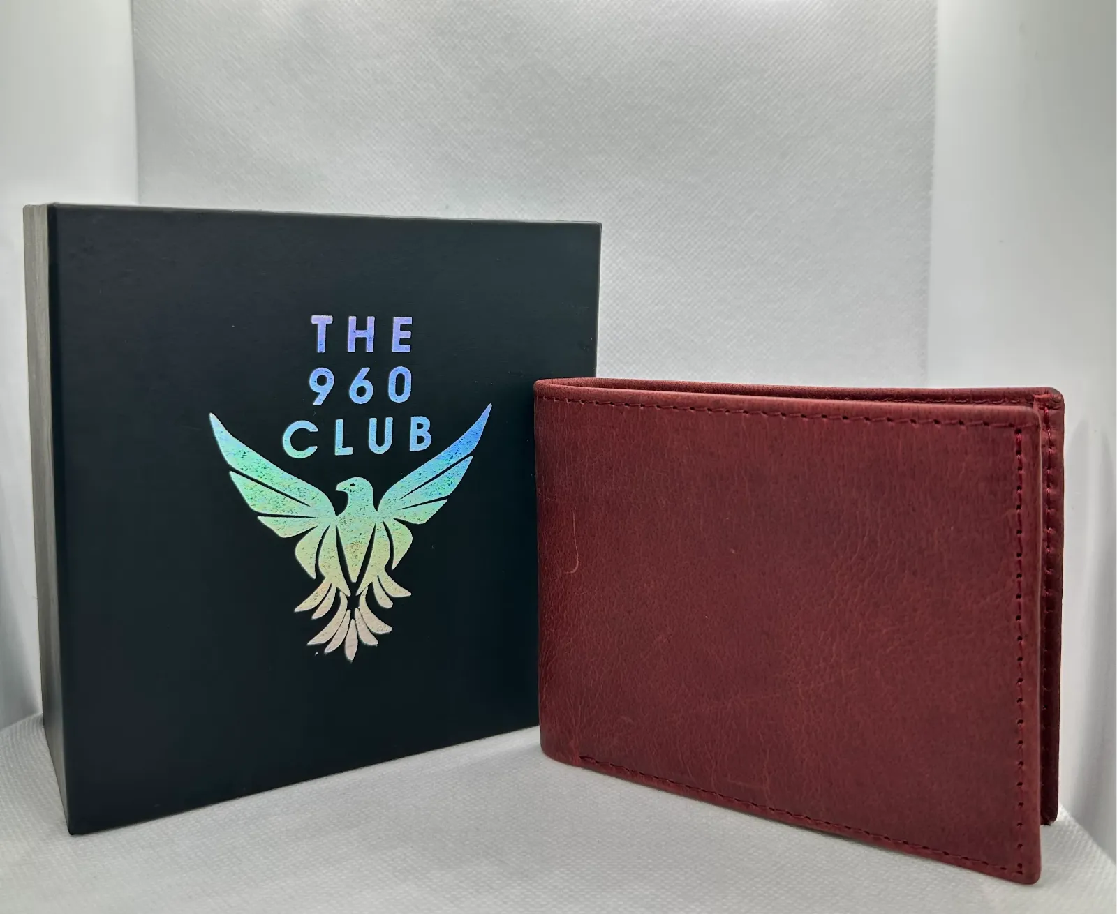 Premium Cowhide Leather Wallet (Rust Red Color)