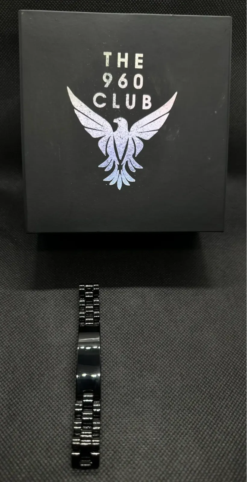Stainless Steel Black Wristband Bracelet