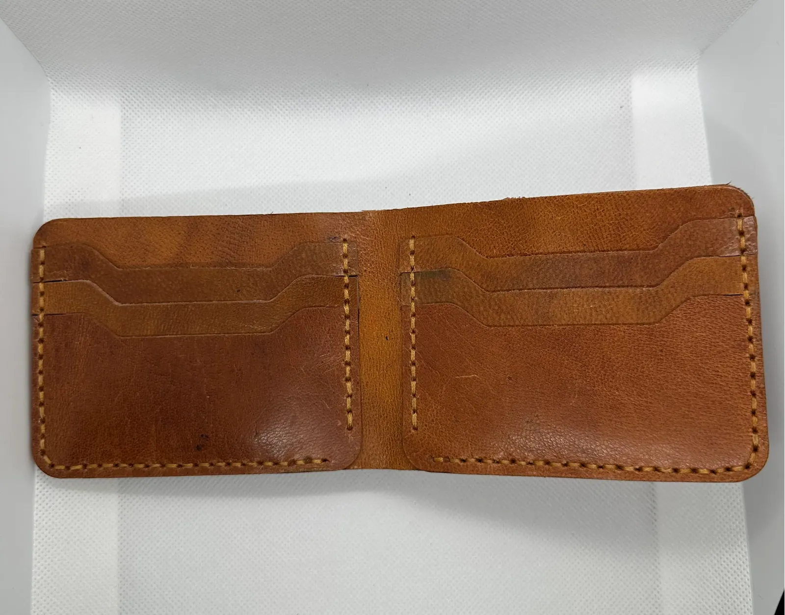 Handmade Cowhide Leather Wallet (light Brown)