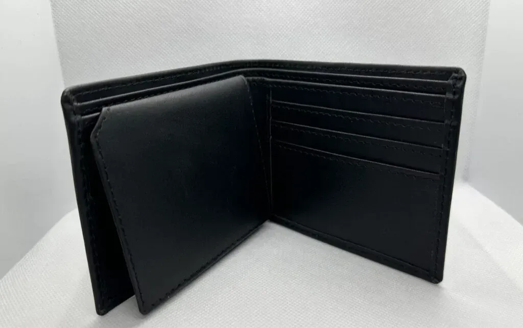 Premium Smooth Leather Wallet (Black)