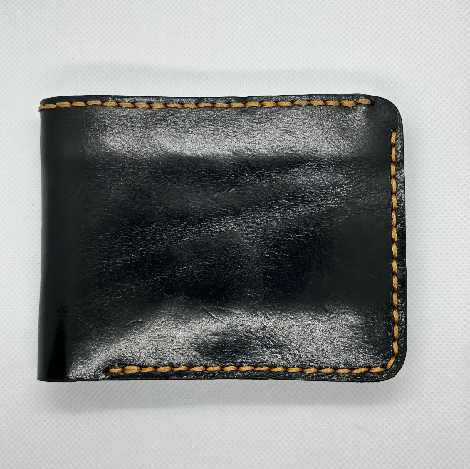 Baby Buffalo Black Leather Wallet