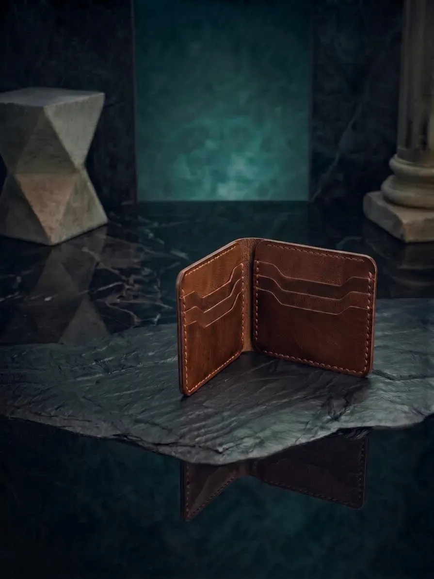 Handmade Cowhide Leather Wallet (light Brown)