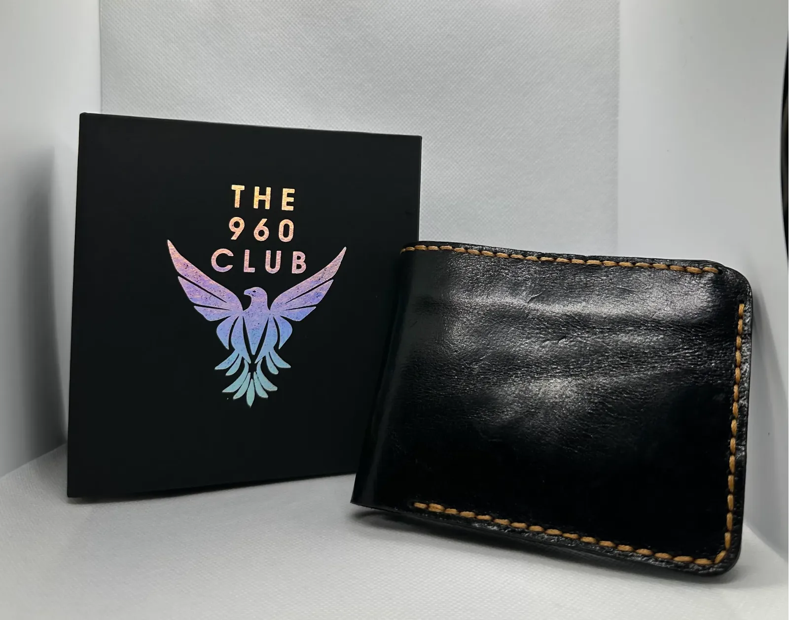 Baby Buffalo Black Leather Wallet