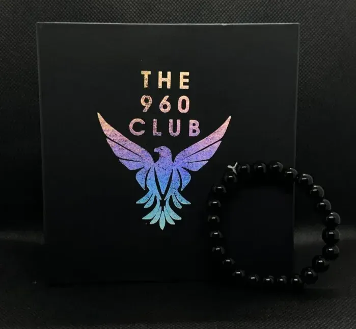 Matt Black Agate Beads Bracelet