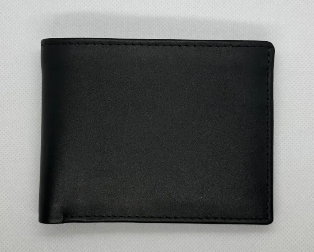Premium Smooth Leather Wallet (Black)